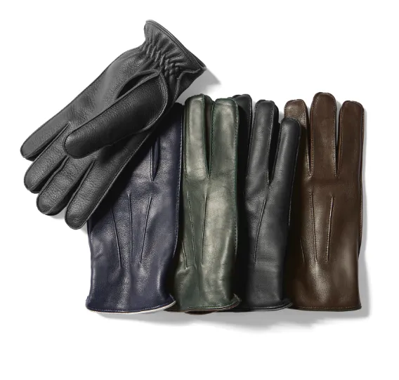 Nappa Touchscreen Leather in Foresta Green