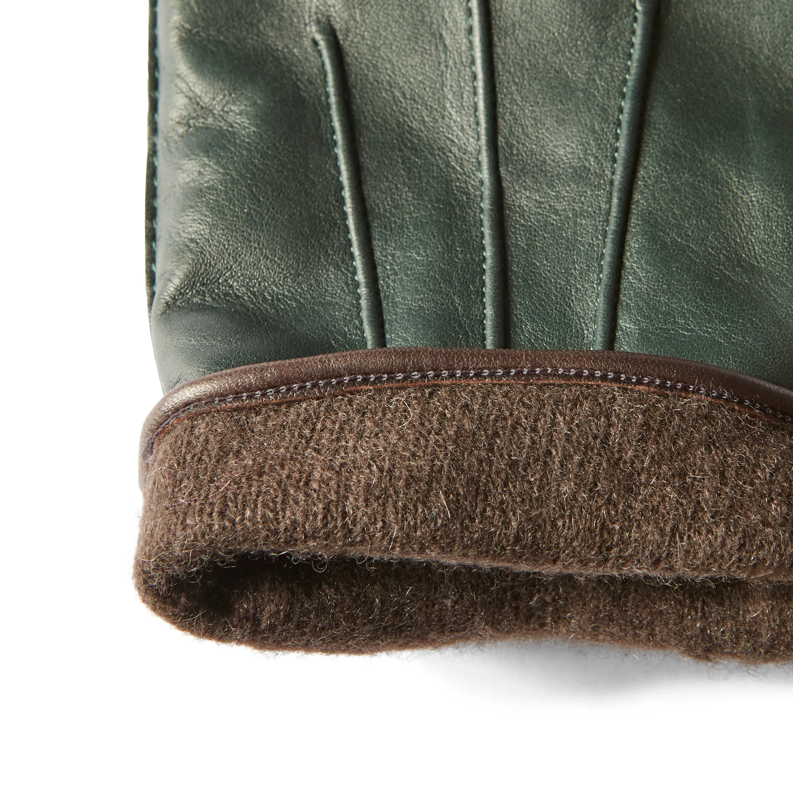 Nappa Touchscreen Leather in Foresta Green