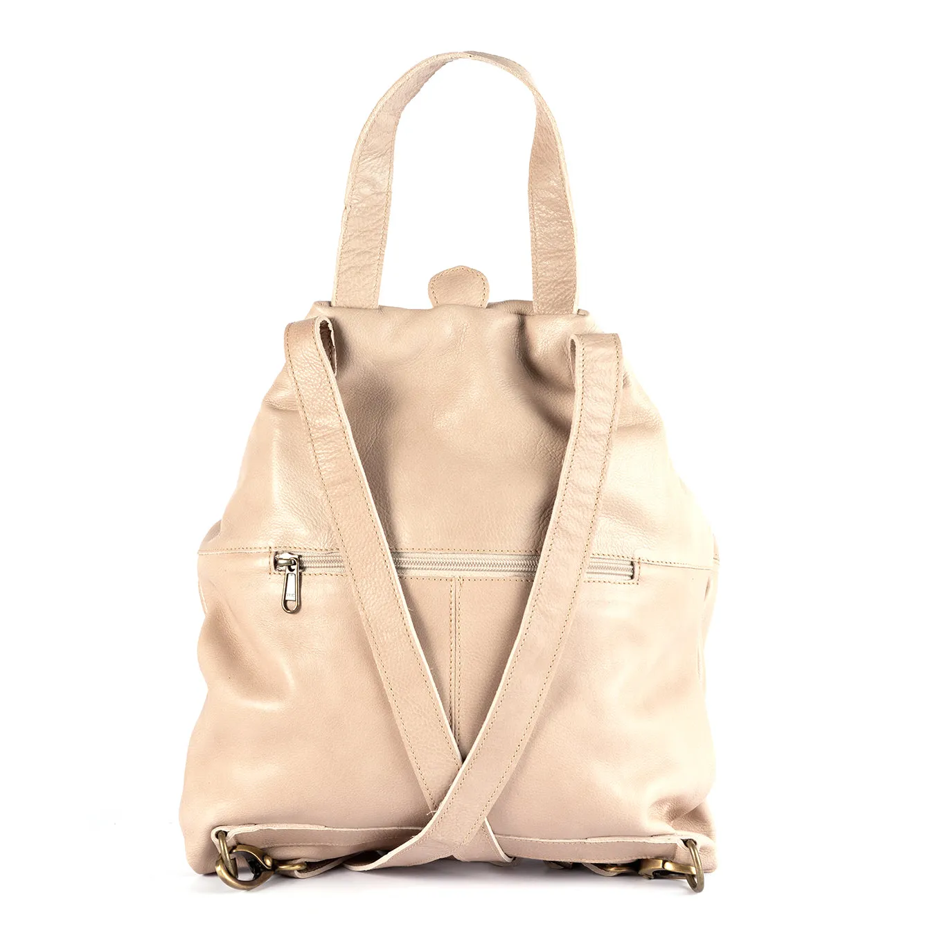 Ncumisa : Leather Backpack in Gravel Vintage
