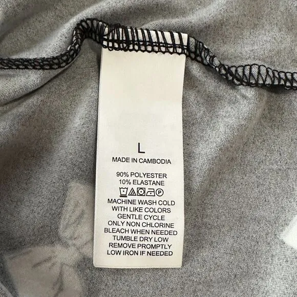 NEW Kate Spade NY Pajama Top Jersey Bow Black White Shirt Sleeve Loungewear sz L