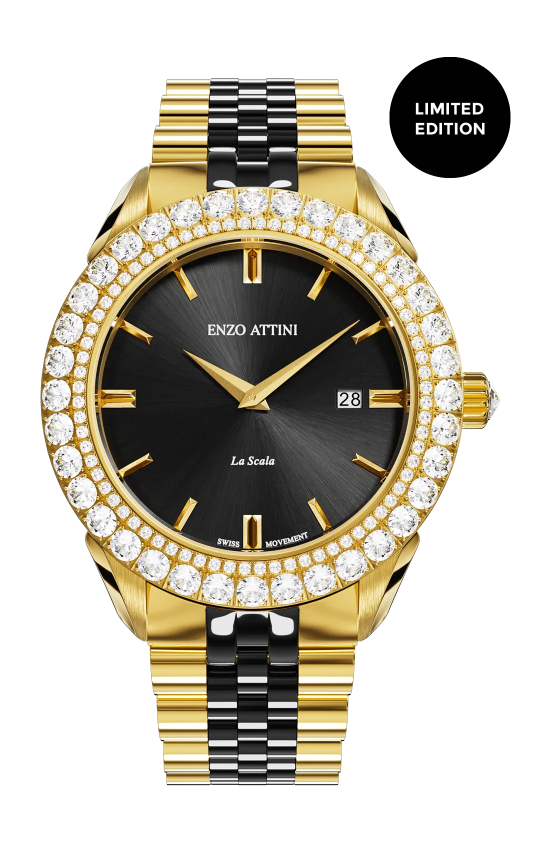 NEW La Scala - President Bracelet / Swiss Movement.