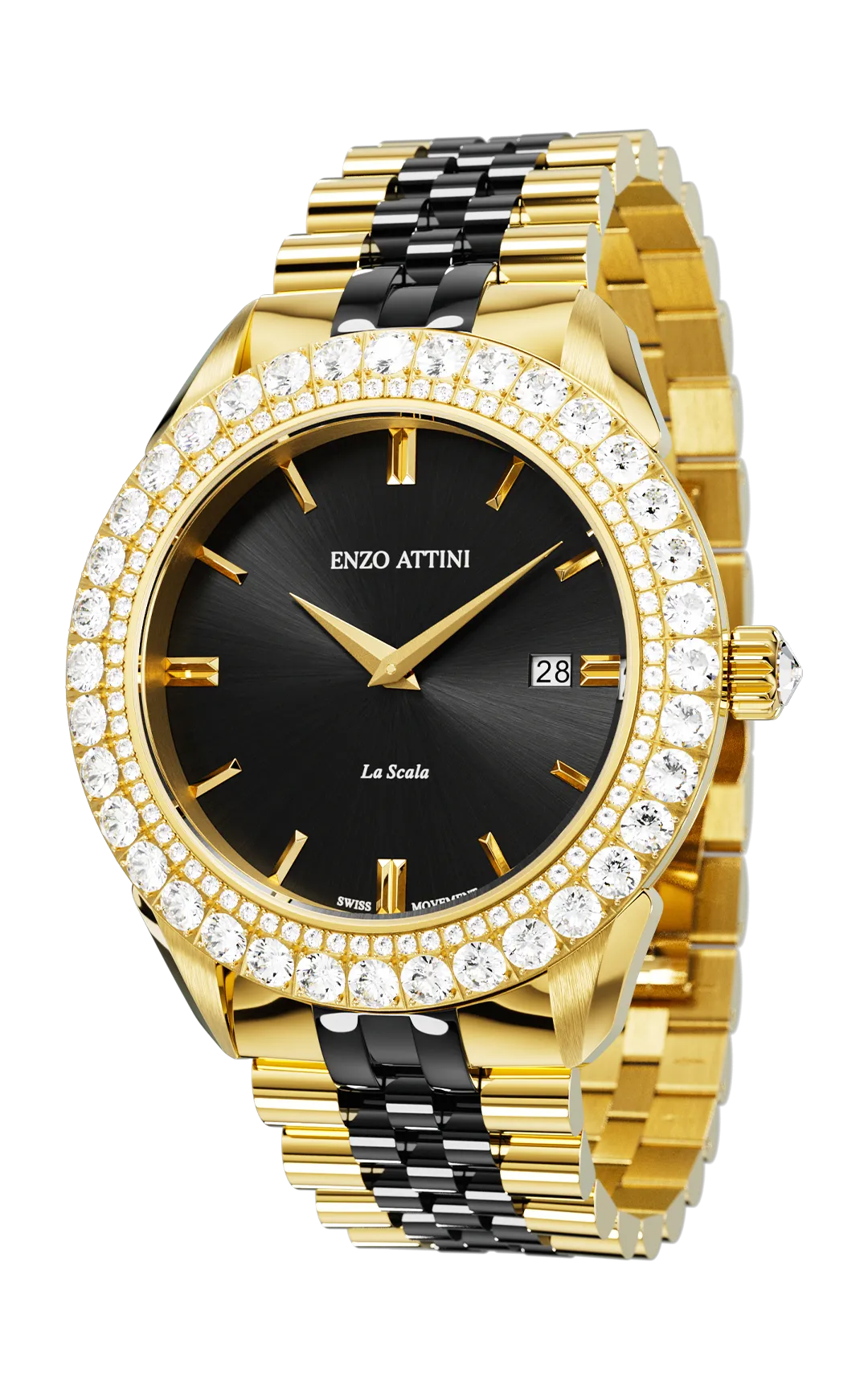 NEW La Scala - President Bracelet / Swiss Movement.