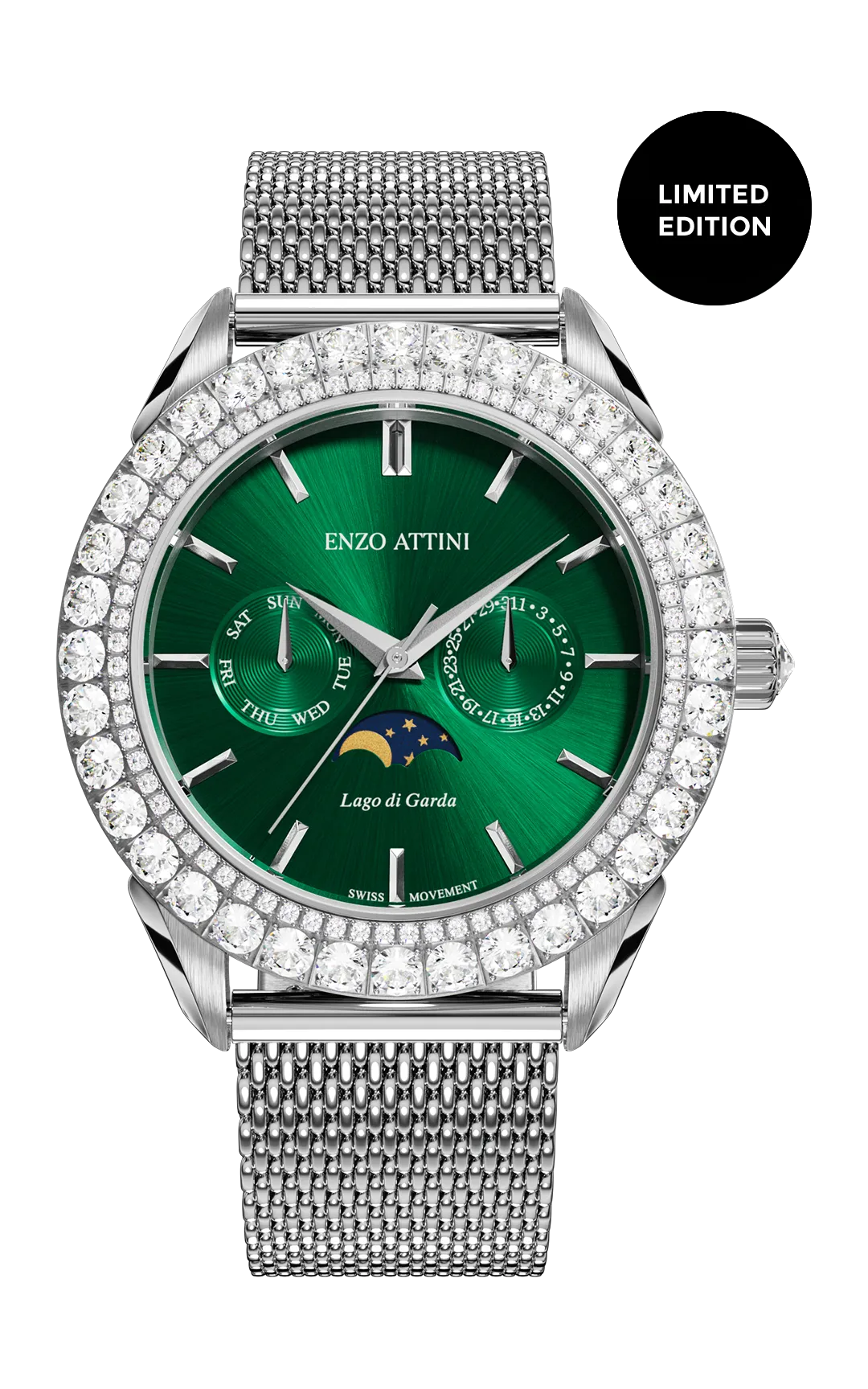 NEW Lago di Garda - Mesh Strap / Swiss Movement.