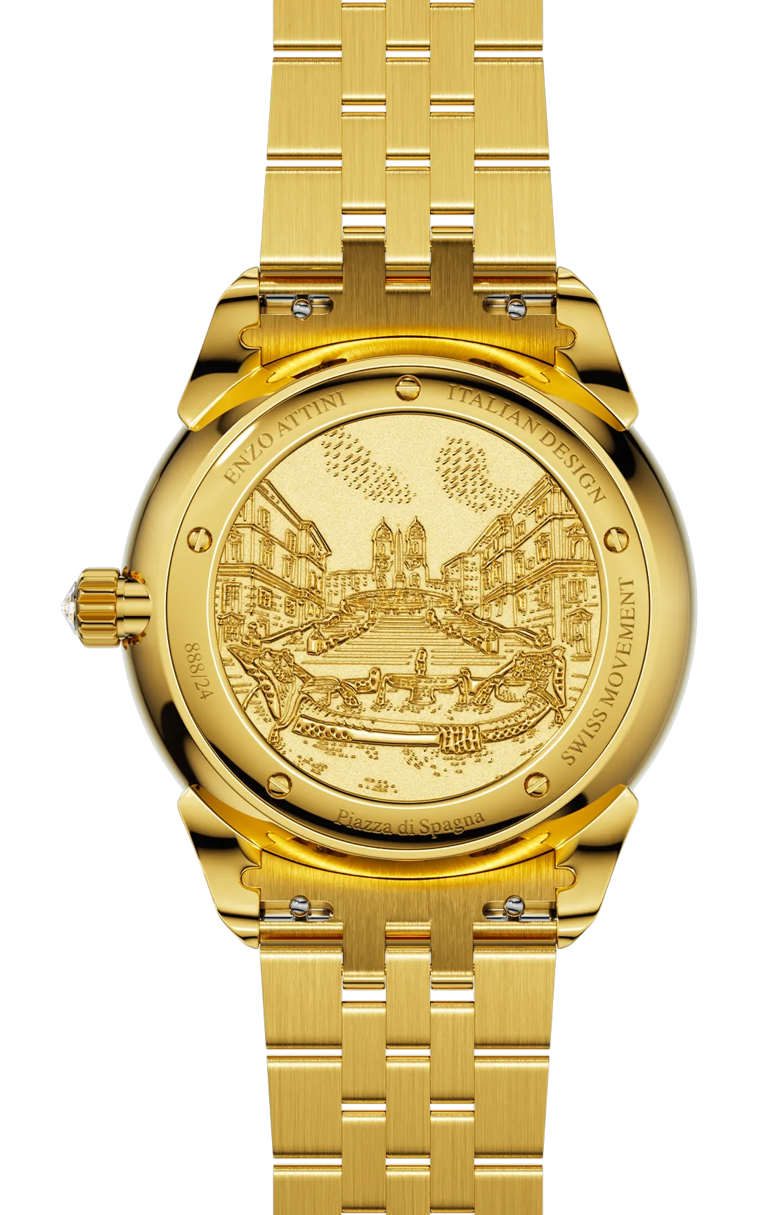 NEW Piazza di Spagna, Roma - President Bracelet / Swiss Movement.