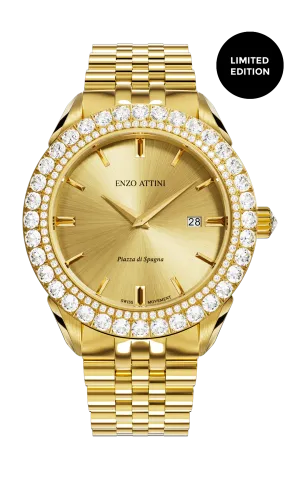 NEW Piazza di Spagna, Roma - President Bracelet / Swiss Movement.