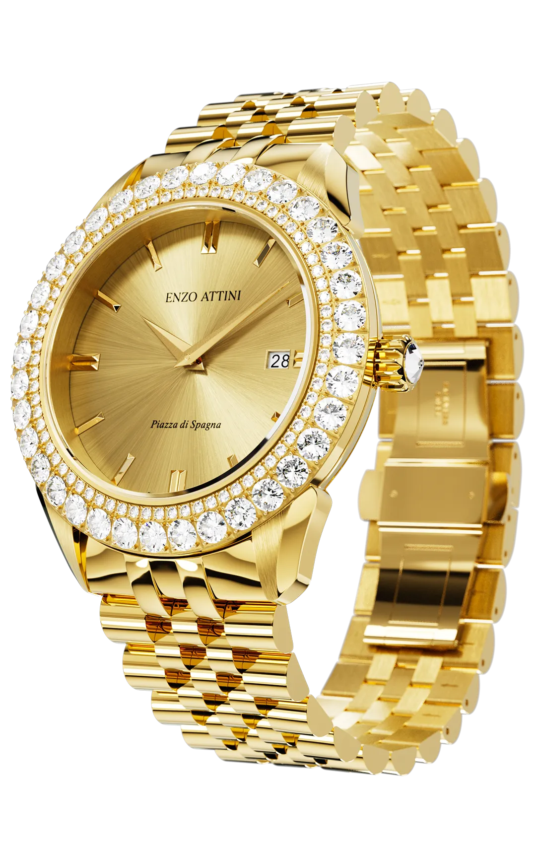 NEW Piazza di Spagna, Roma - President Bracelet / Swiss Movement.