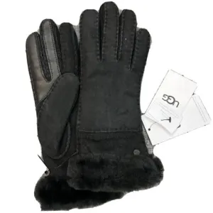 New Women's Nordstrom UGG Seamed Tech Sheepskin Gloves, allows you to use your touchscreen on devices while wearing, Size Large - Retails $200 