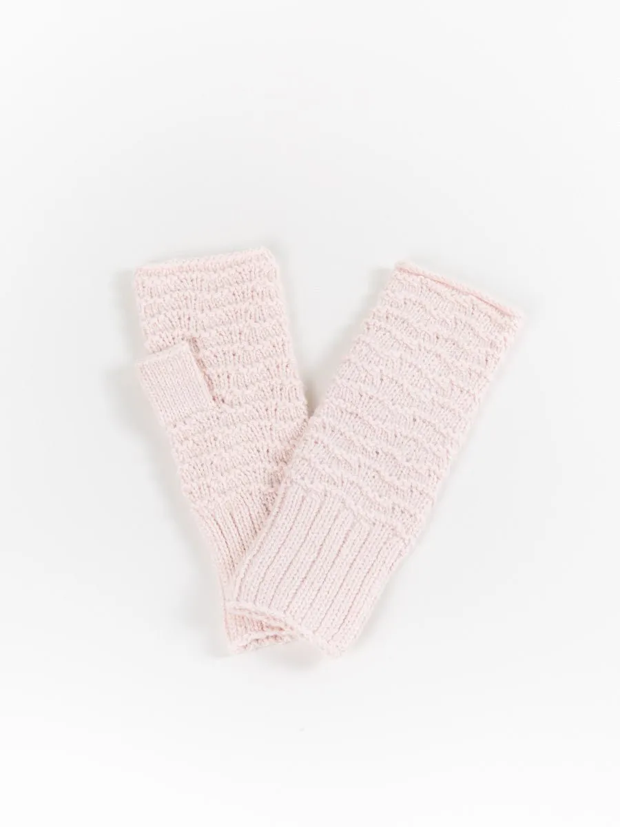 nieve fingerless glove - mauve
