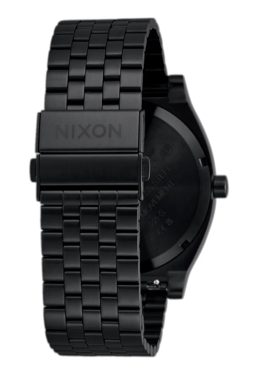 Nixon Time Teller Solar Watch Black and White