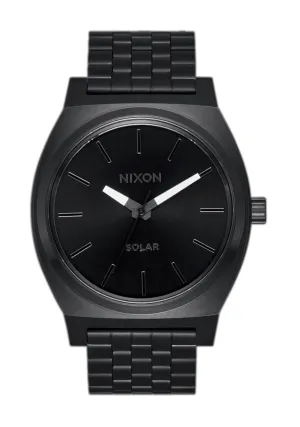 Nixon Time Teller Solar Watch Black and White