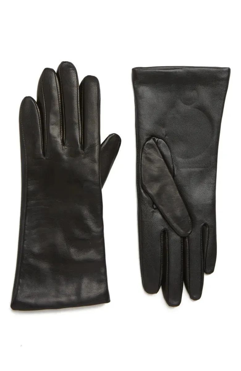 Nordstrom Item! Women's Cashmere Lined Leather Touchscreen Gloves, Size 6 (Small) - Retails $119 