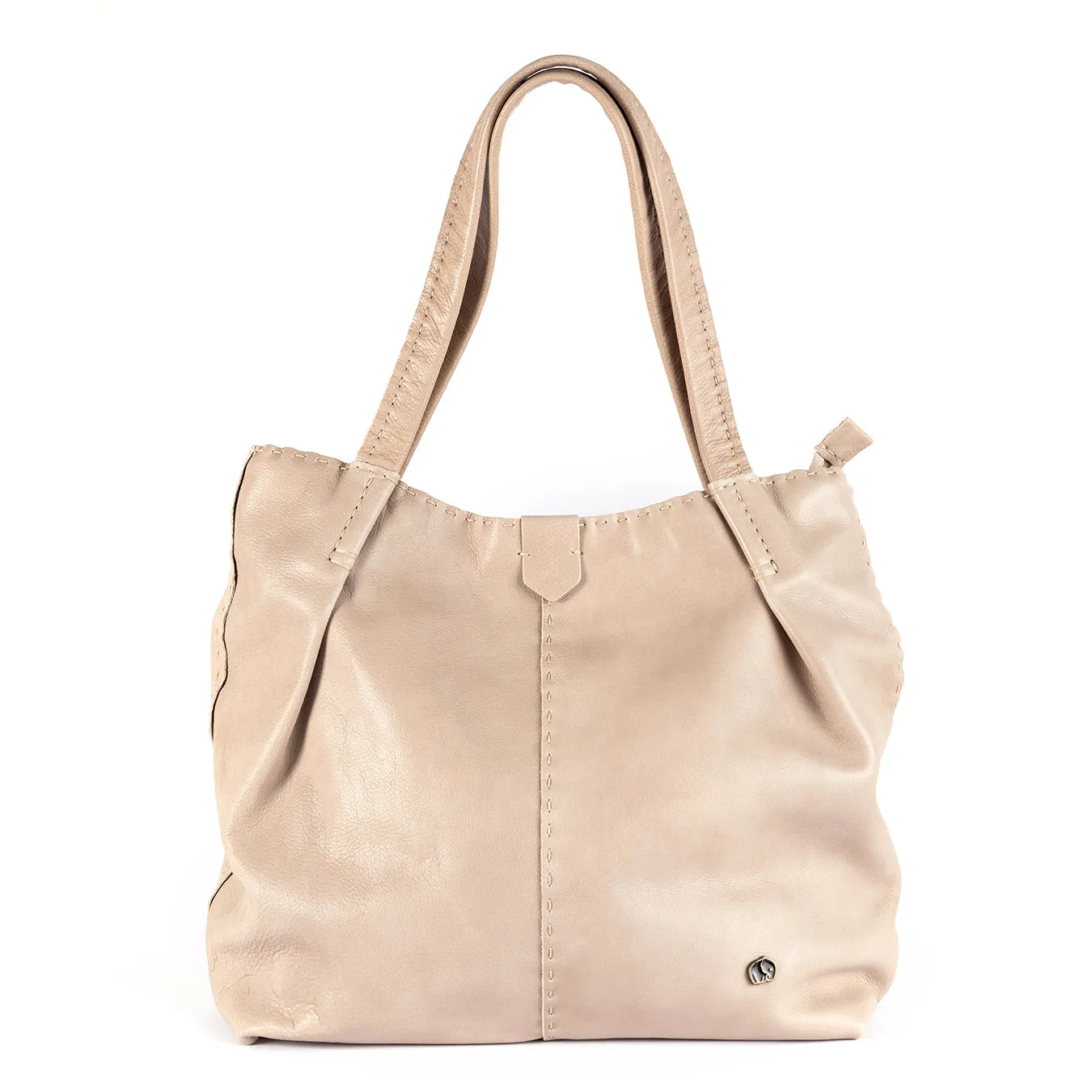 Novuka : Ladies Leather Handbag in Gravel Vintage