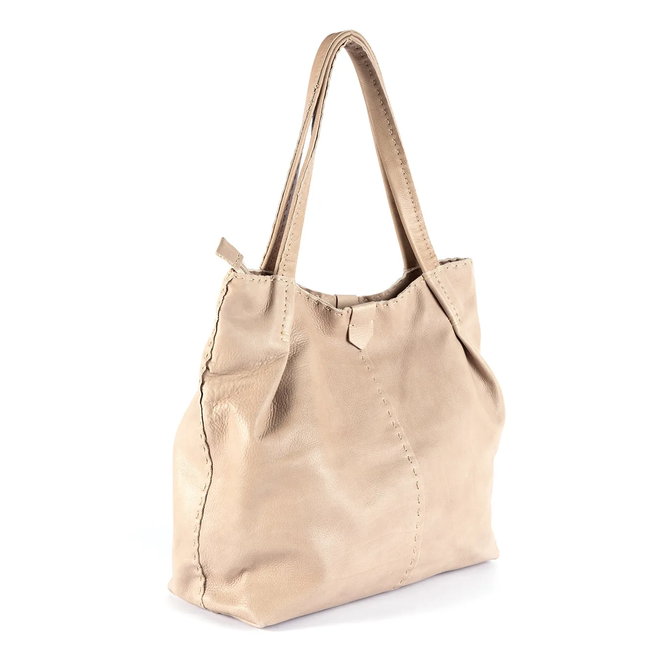 Novuka : Ladies Leather Handbag in Gravel Vintage