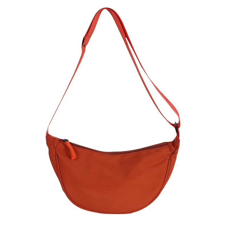 Nylon Messenger Dumpling Bag Women