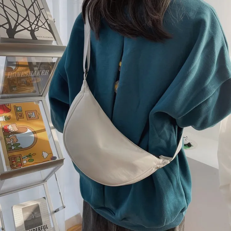 Nylon Messenger Dumpling Bag Women