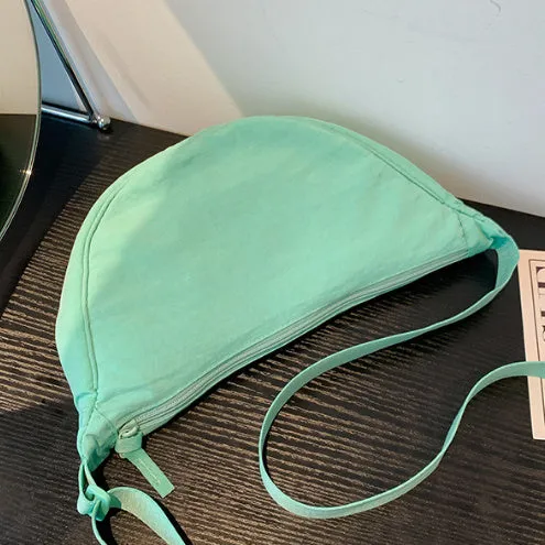 Nylon Messenger Dumpling Bag Women