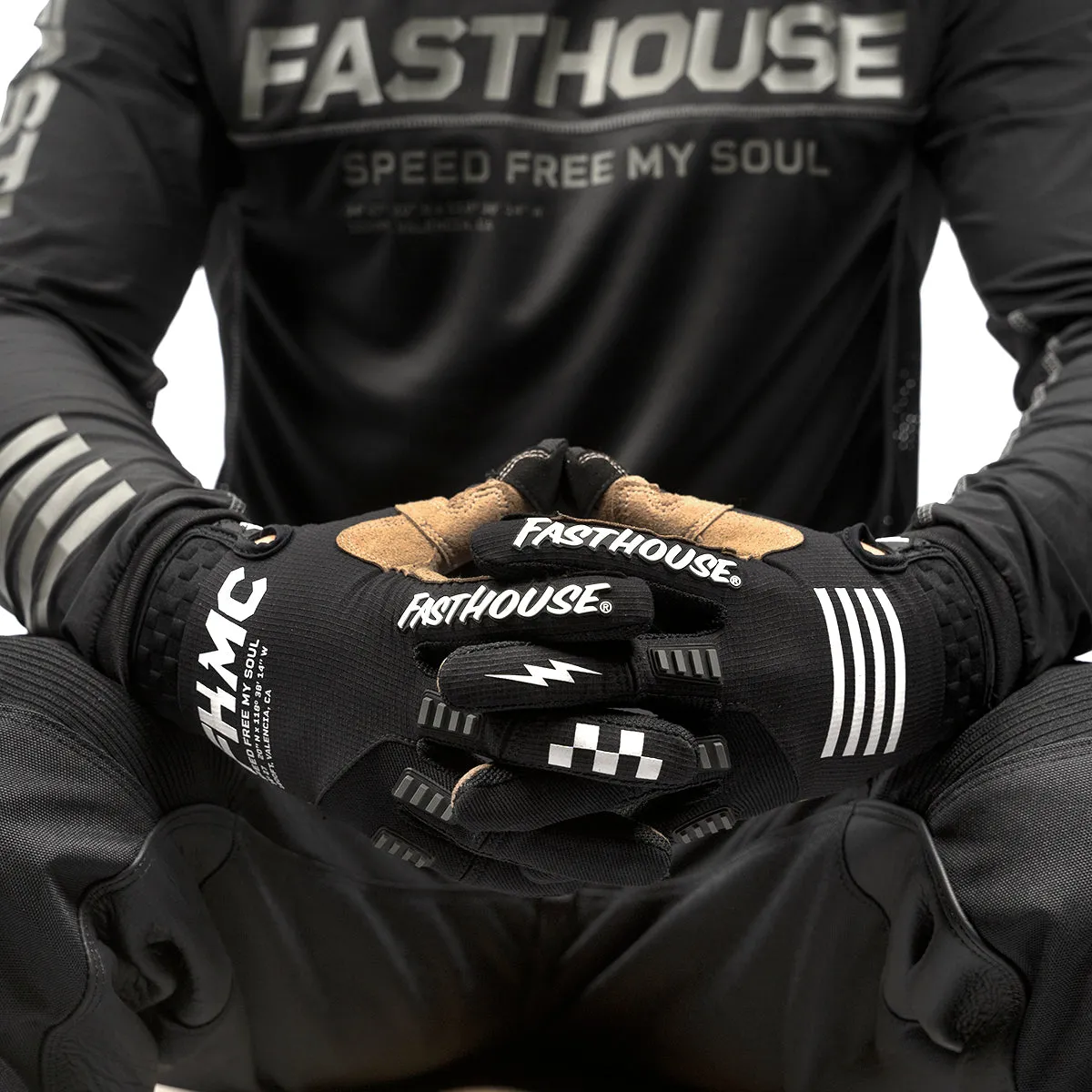 Off-Road Sand Cat Glove - Black/Black