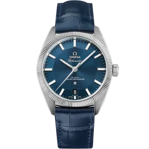 Omega Constellation Globemaster 39 mm, steel on leather strap
