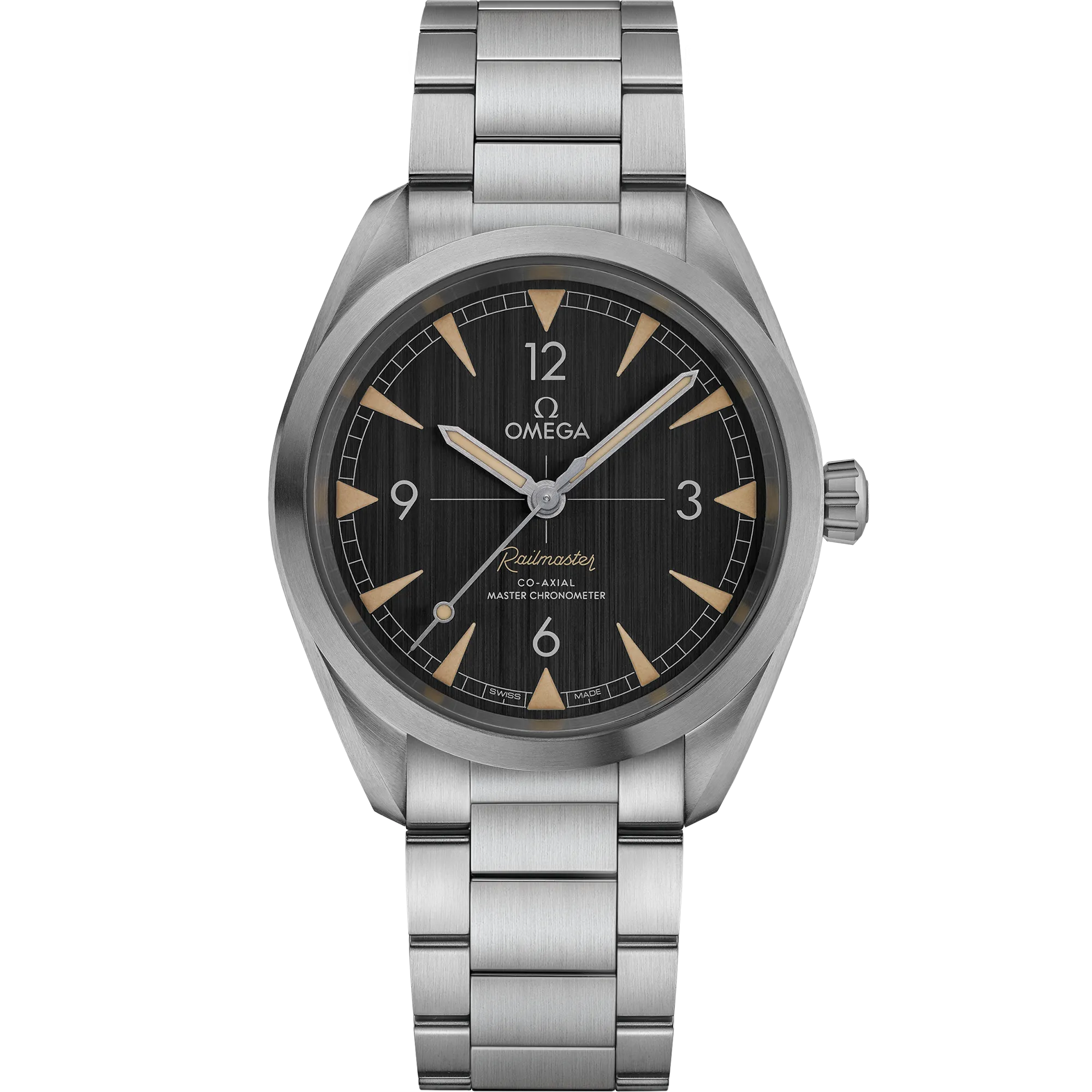 Omega Seamaster Railmaster 40 mm, steel on steel