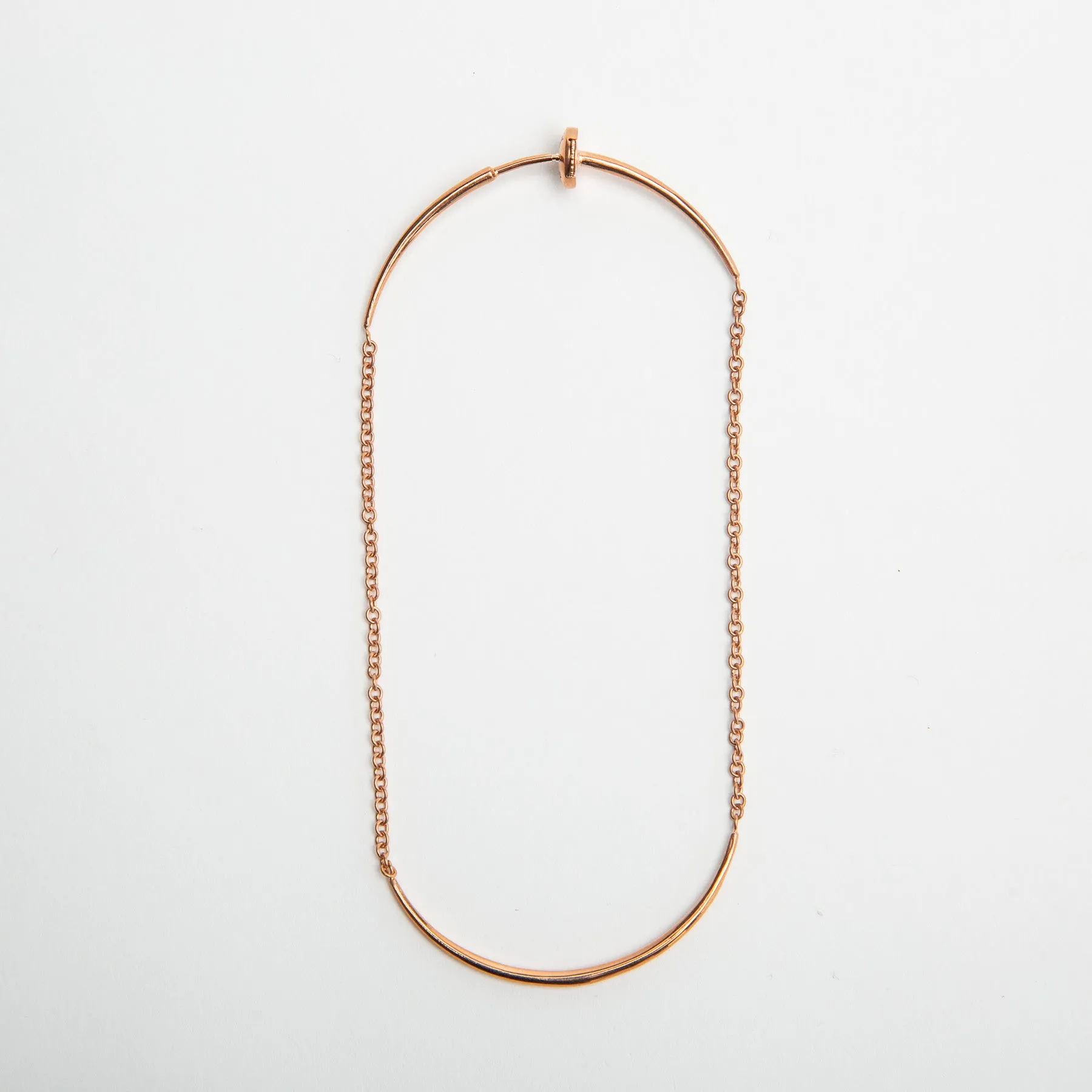 OTZAR | ROSE GOLD CHAIN THREAD EARRING