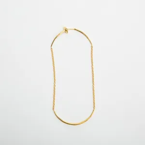 OTZAR | ROSE GOLD CHAIN THREAD EARRING