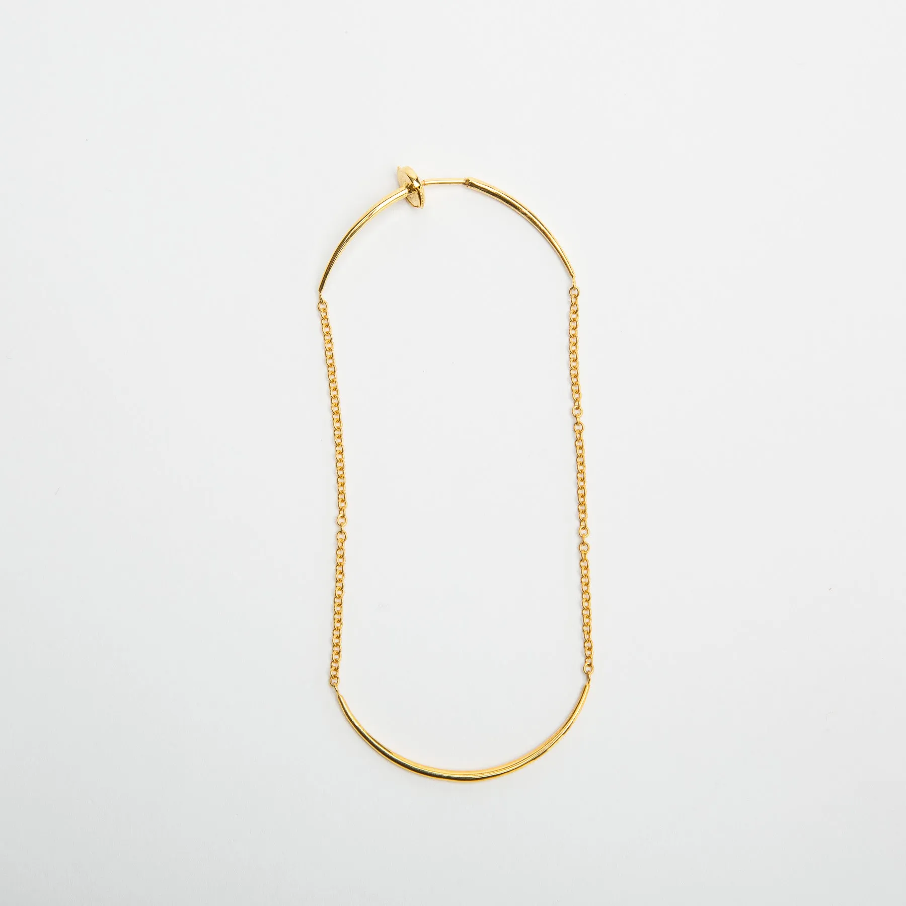 OTZAR | ROSE GOLD CHAIN THREAD EARRING
