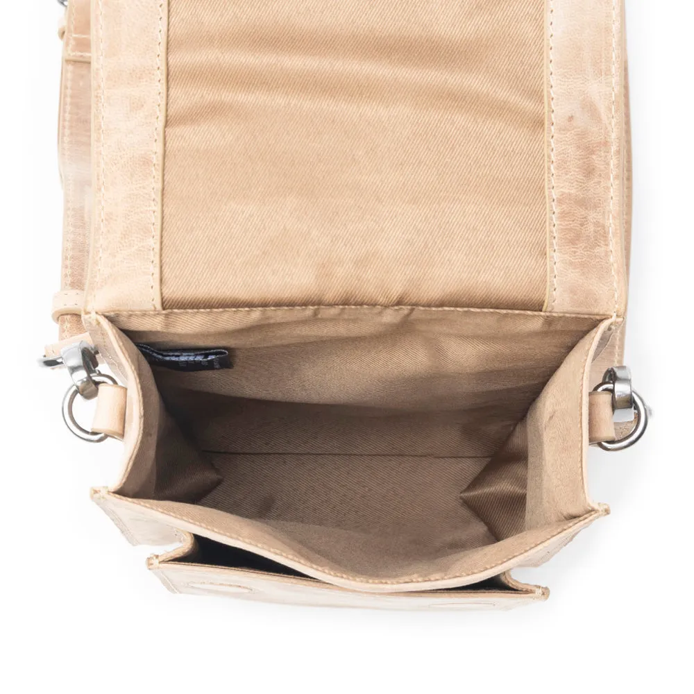 Padrina Trail Leather Bag In Sand