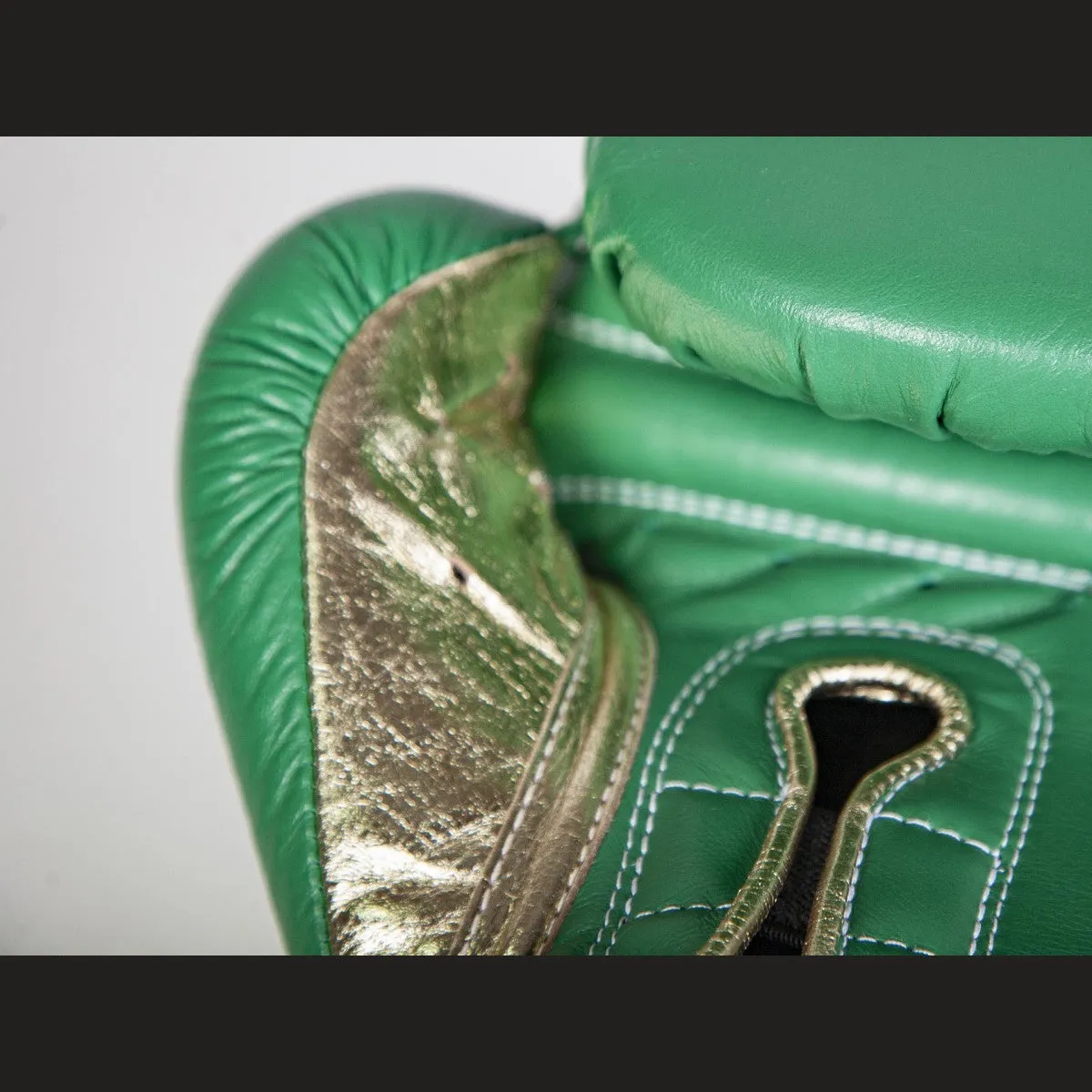 PAFFEN SPORT "TYSON FURY" PRO WIDE VELCRO-GREEN/GOLD