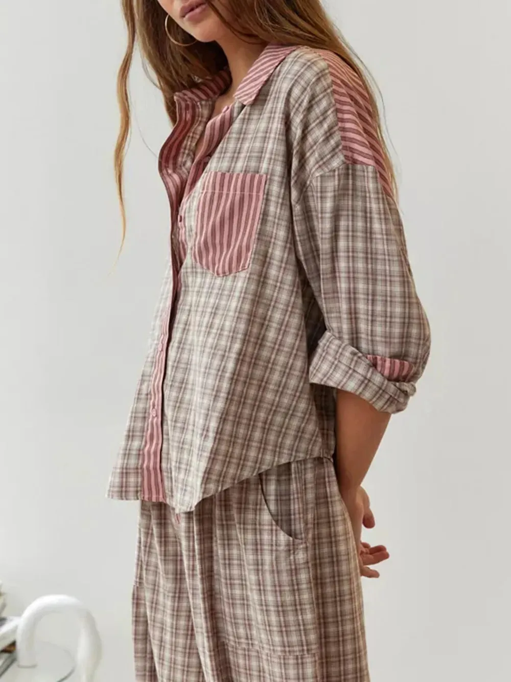 Pajama Bliss™ | Women's Two-Piece Pajama Set | Soft Cotton, Relaxed Fit & Stylish Print