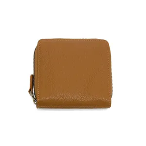 Palmer Square Zip Around Wallet in Saddle