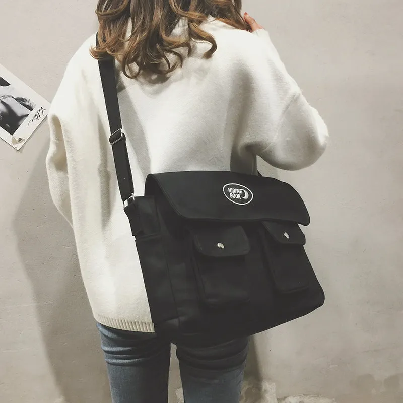 Pastel canvas crossbody bag KF908056