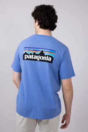 Patagonia Men’s P-6 Responsibili-Tee T-Shirt in Abundant Blue | 38504-ABNB