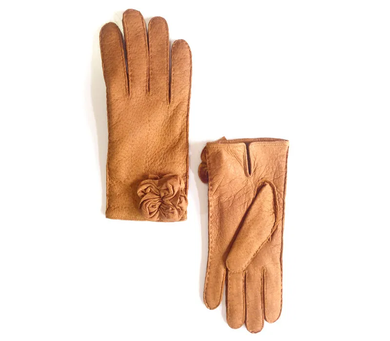 Paula - Peccary leather gloves - women
