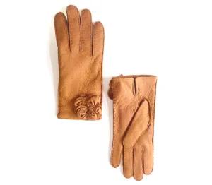 Paula - Peccary leather gloves - women