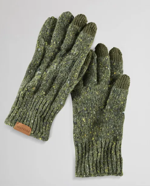 Pendleton Women's Cable Lambswool Texting Gloves