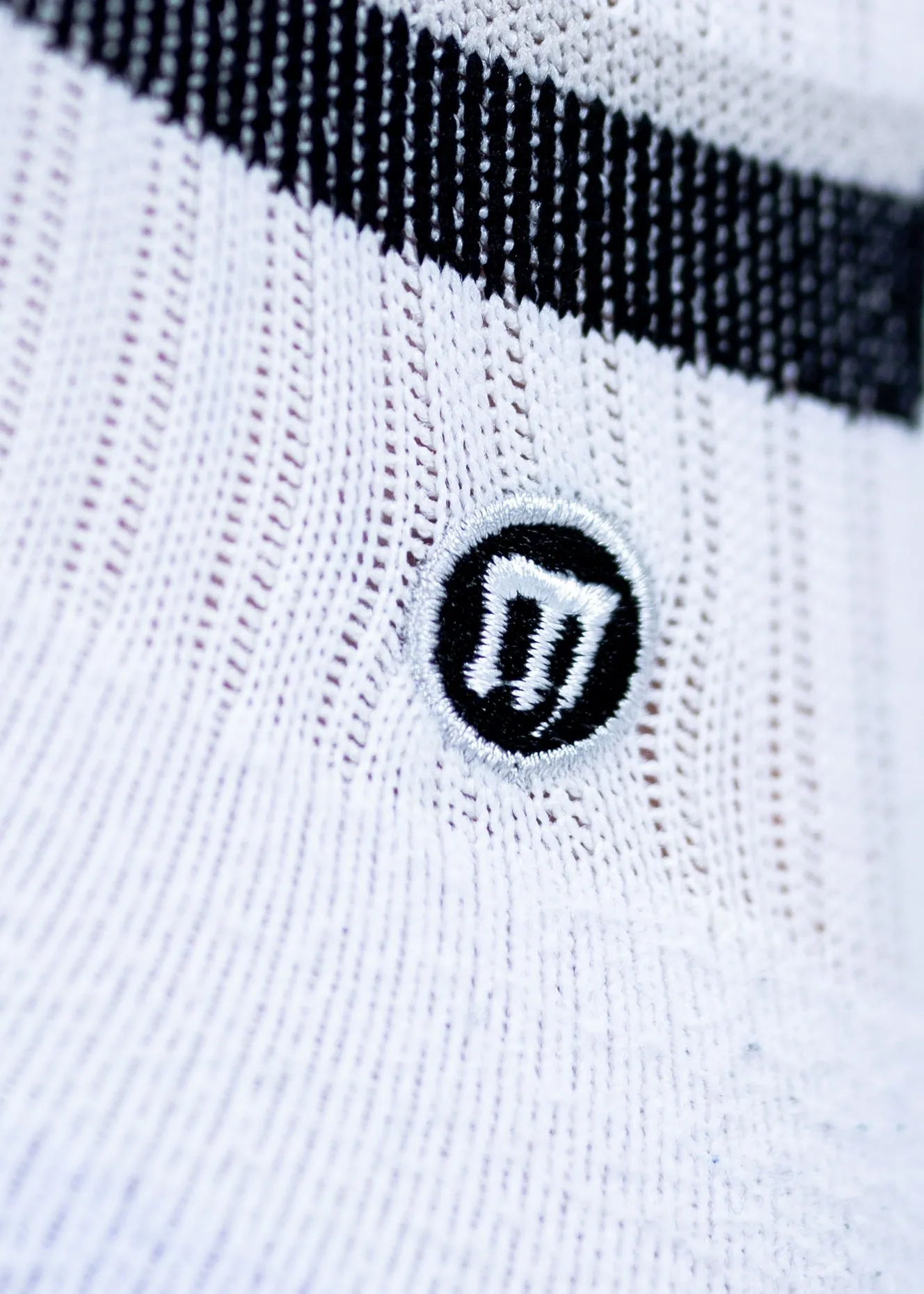 Performance Crew Socks: White   Black