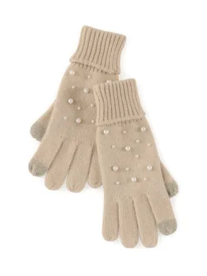 Perla Touchscreen Gloves - Taupe