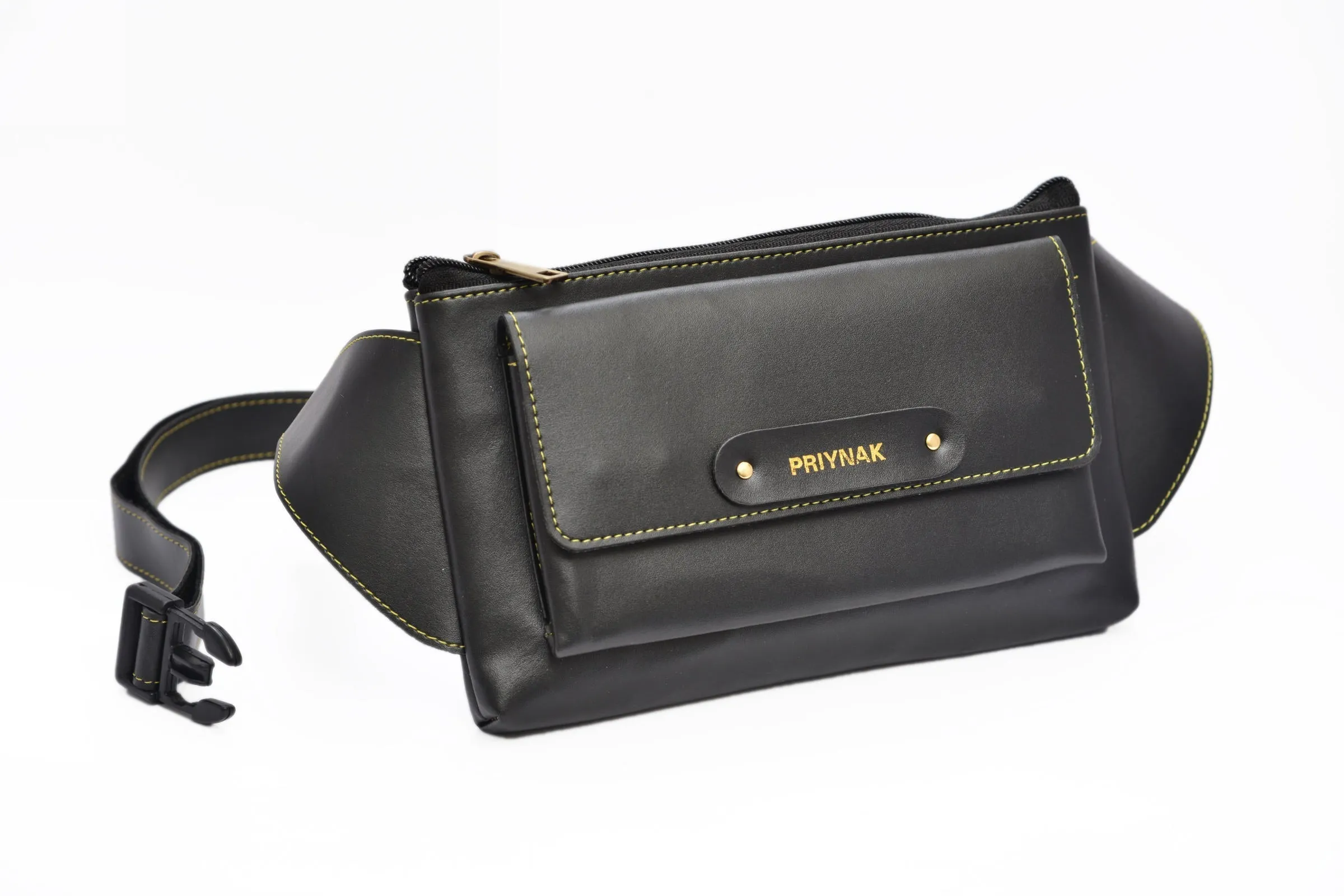 Personalized Vegan Leather Cross Bag - Brown
