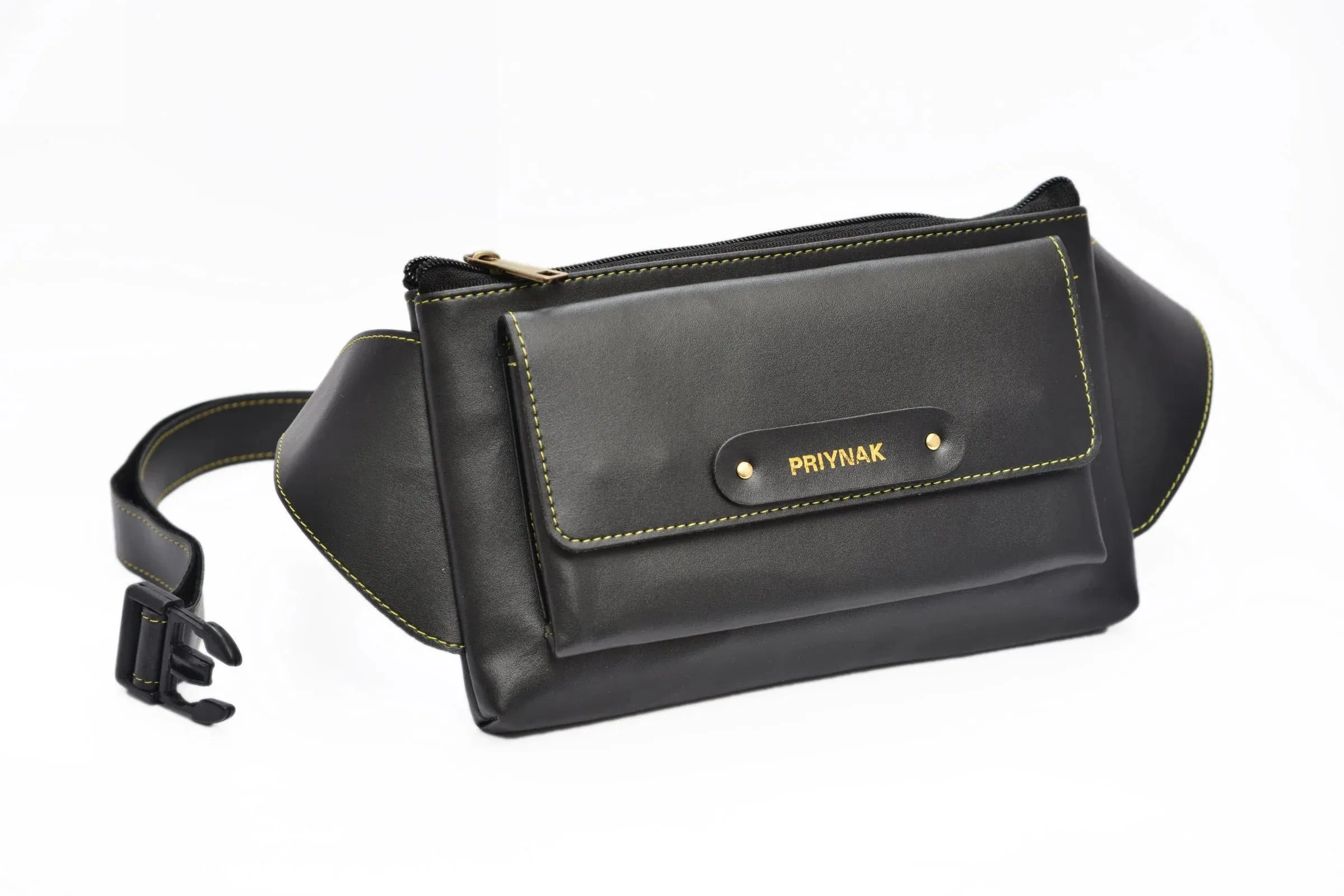 Personalized Vegan Leather Cross Bag - Brown