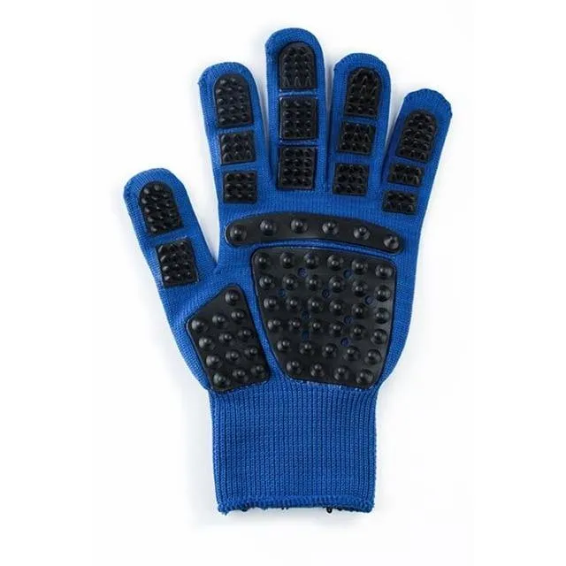 Pet Grooming Gloves For Cats & Dogs