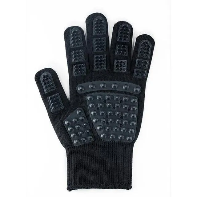 Pet Grooming Gloves For Cats & Dogs