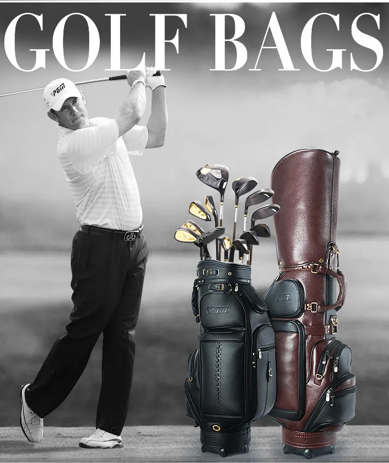 PGM Vintage Leather Golf Bags