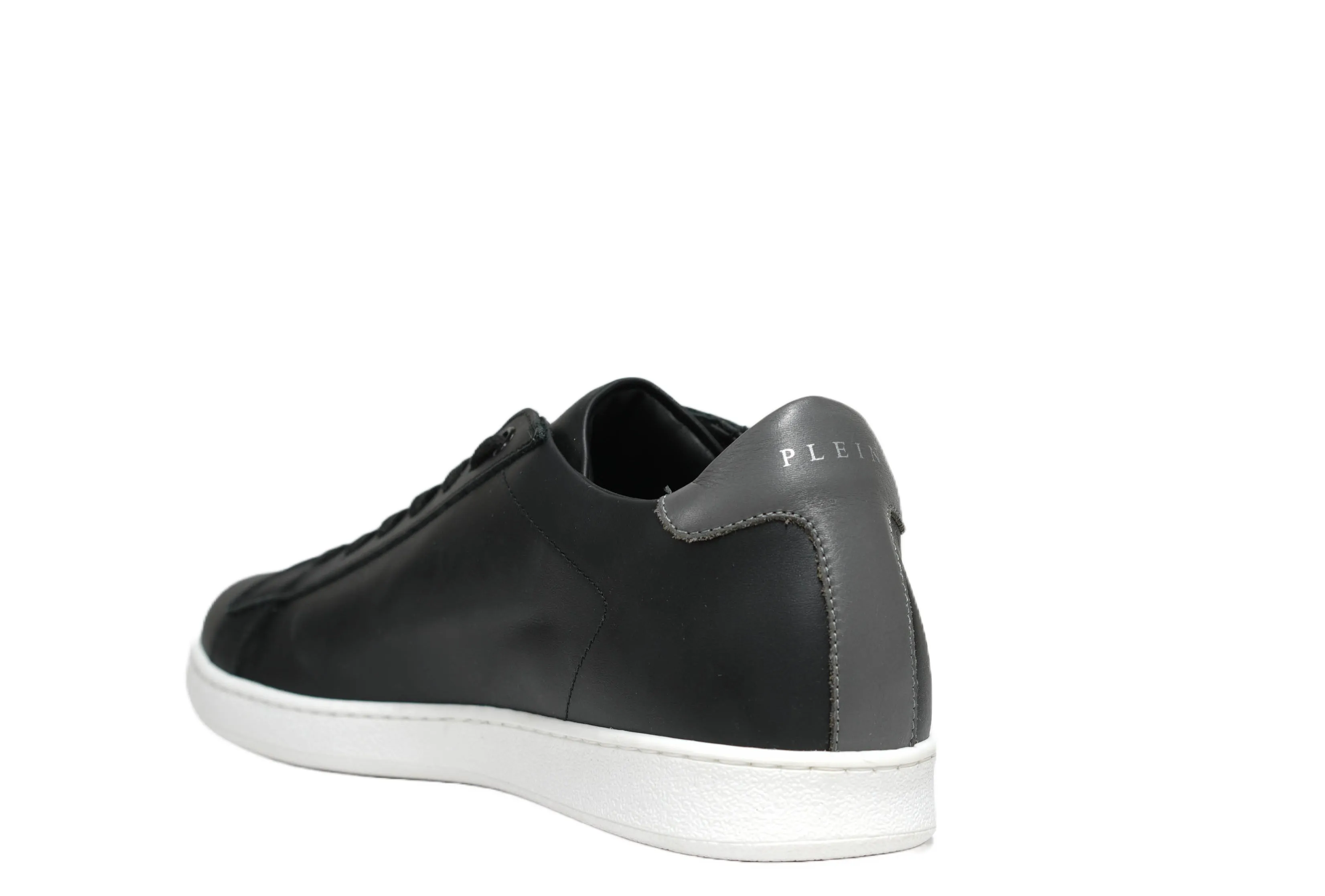 Philipp Plein Men’s Black Leather Sneakers Malibu PAAS