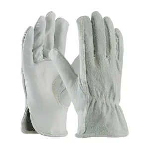 PIP 68-163SB Regular Grade Shoulder Split Leather Kevlar Stitched Driver's Glove, Keystone Thumb, Pair of 12