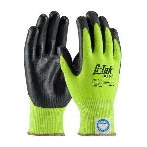 PIP G-Tek 3GX 19-D470LG Seamless Knit Dyneema Diamond Glove with Nitrile Coating, Hi Vis Yellow, Pair of 12