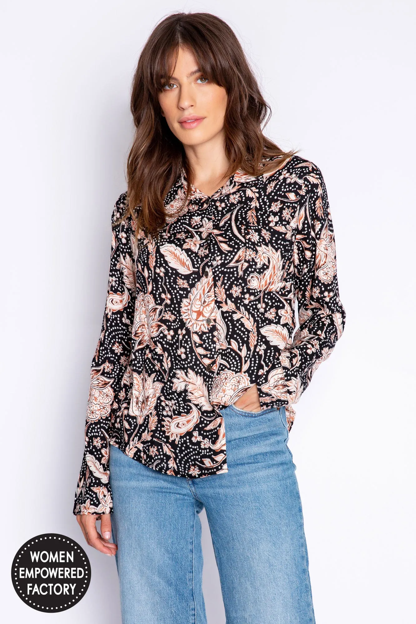 PJ Salvage Paisley Nights Long Sleeve