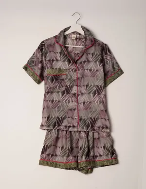 PJ SET SHORT WITH SHORT SLEEVES