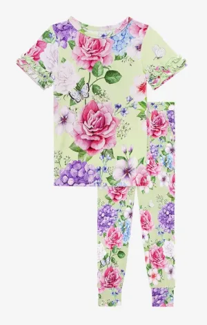 Posh Peanut Georgina Basic S/S Micro Ruffled Shirt & Long Pants
