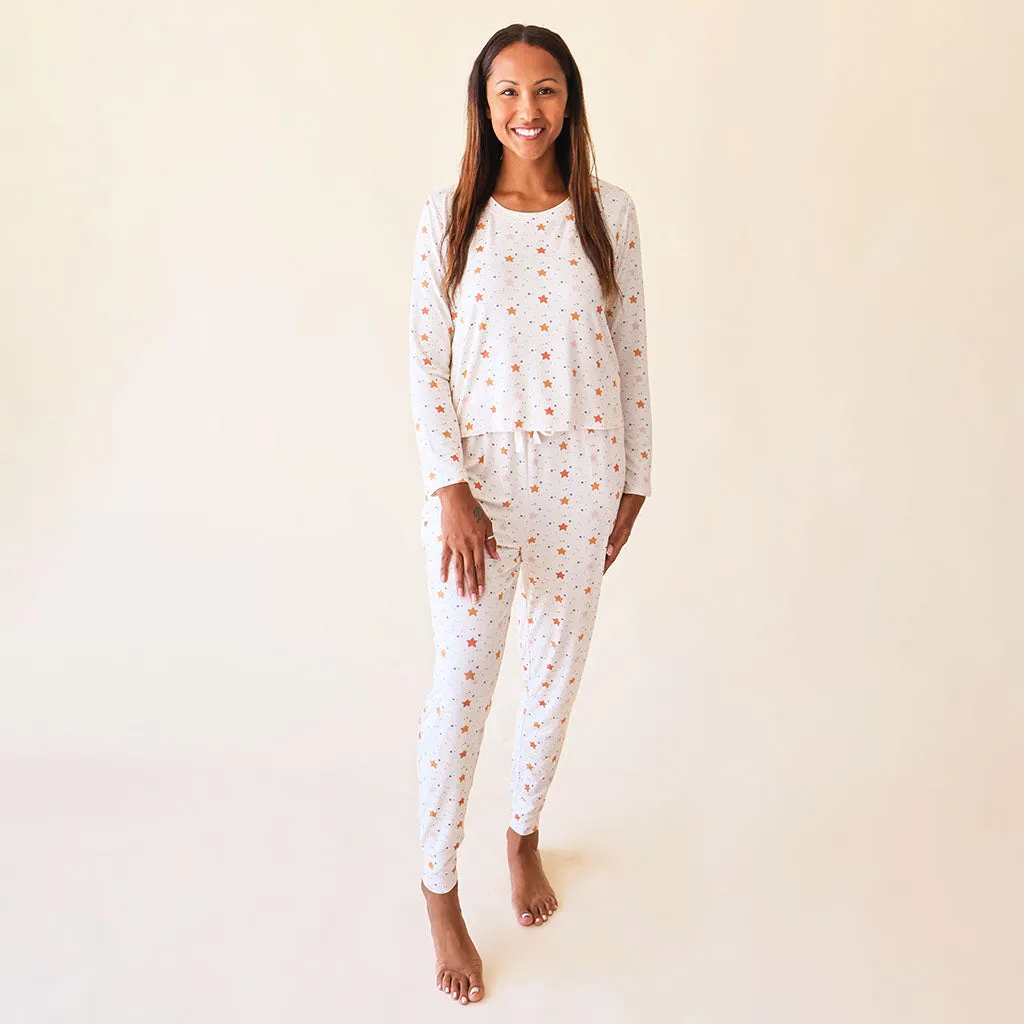 Posh Peanut Jetson Women's L/S Scoop Neck & Jogger Pajama