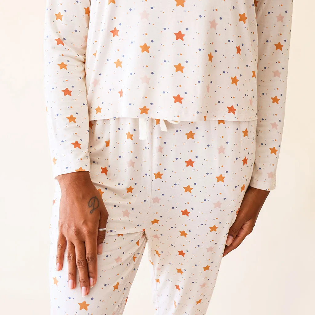 Posh Peanut Jetson Women's L/S Scoop Neck & Jogger Pajama